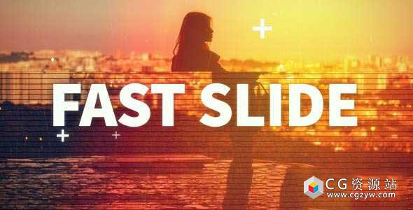 AE模板-现代的动感推拉切换图片展示宣传片片头 Dynamic Slide 免费下载