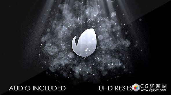 AE模板-4K黑白经典粒子能量波冲击Logo展示 Elegant Logo Reveal 免费下载