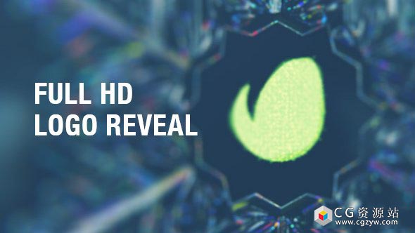 AE模板-庆祝圣诞节快乐冰晶雪花分形生长Logo展示动画 Snowflake Logo Reveal