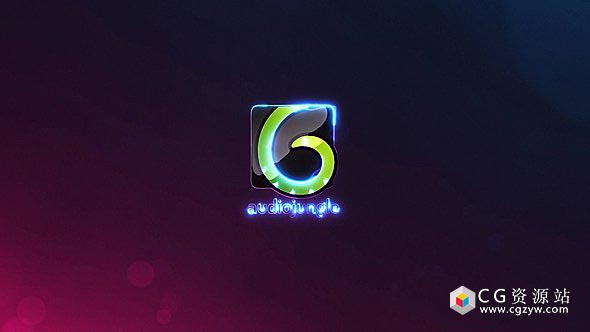 AE模板-SABER能量光效粒子描边Logo展示 Logo Reveal 免费下载