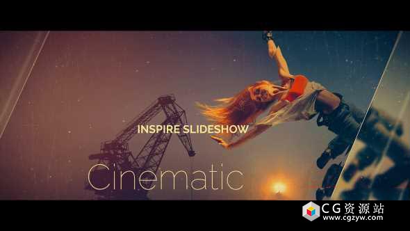 AE模板-4K时尚现代大气图形遮罩图片视频展示片头 Cinematic Slideshow 免费下载