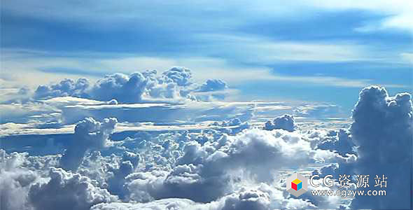 实拍蓝天白云高空云层视频素材 Flying Above the Clouds 3 免费下载