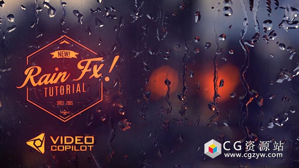 AE教程-模拟真实雨滴特效教程 Realistic Rain Drop FX Tutorial 免费下载