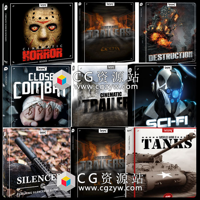 无损科幻动作战争机枪大自然生物350G+WAV音效合集