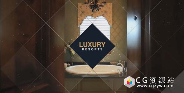 AE模板-豪华幻灯片酒店度假村餐厅房地产包装 Luxury Slides