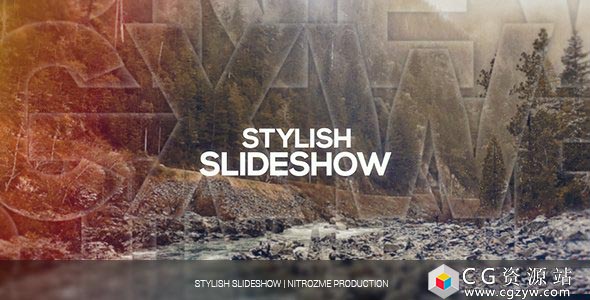 AE模板-时尚幻灯片优雅史诗三维视差企业产品演示标题Stylish Slideshow 免费下载