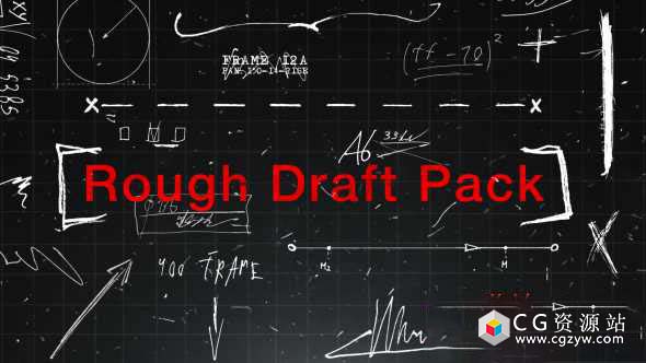 AE模板-180组创意粗糙手绘笔记元素动画 Rough Draft Pack 免费下载