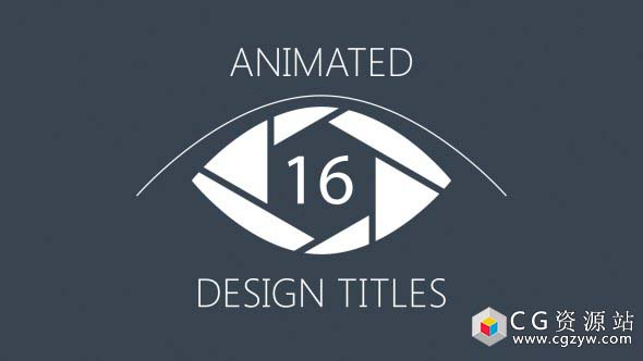 AE模板-16个扁平化mg动画设计标题16-animated-design-titles 免费下载