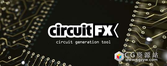 科技感电路板电流路线AE脚本 circuitFX V1.91