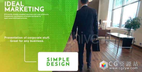 AE模板-公司幻灯片时尚商务公司企业片头宣传片包装 Corporate Slides 5