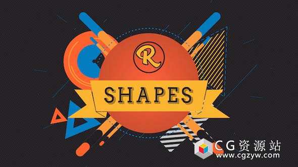 AE模板-形状标志MG动画Logo展示 Shape Logo Constructor