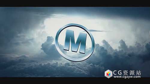 AE模板-暗黑天空云端三维字幕标题logo标志演绎Dark Sky Logo