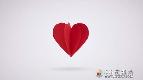 AE模板-情人节婚礼纸张折叠信封照片开场 Love Intro 免费下载