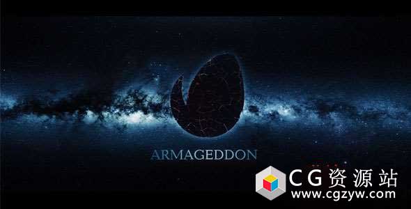 AE模板-史诗般地球星系爆炸破碎Logo动画 Armageddon