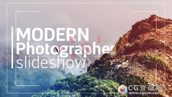 AE模板-现代摄影师幻灯片时尚风景图片展示 Modern Photographer Slideshow Opener