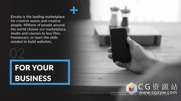 AE模板-商务活动幻灯片企业会议公司业务总结宣传片头 Slideshow 免费下载