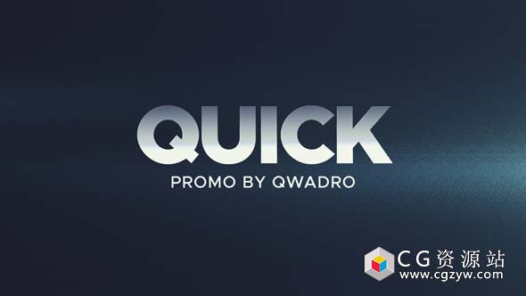 AE模板-快速促销宣传片文字图片切换片头 Quick Promo