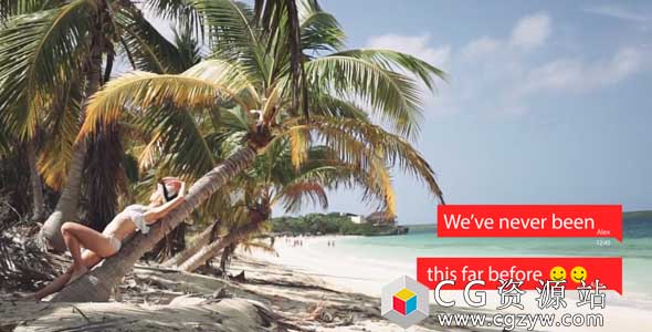 AE模板-歌词同步排版动画 Lyrics Typography – Messenger