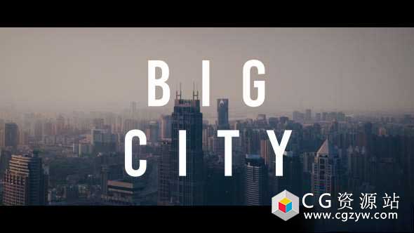 AE模板-现代时尚城市旅游纪录片文字标题视频片头 Urban Opener