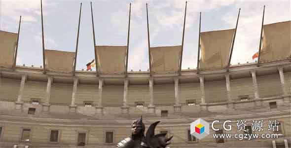 AE模板-E3D罗马斗兽场三维场景动画展示 The Colosseum Pack 免费下载