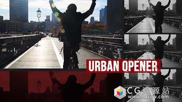 AE模板-复古动态城市宣传展示 Dynamic Urban Opener