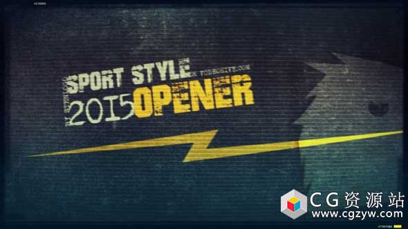 AE模板-体育运动动感片头图文展示sport-style-opener免费下载