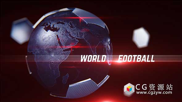 AE模板-三维足球体育包装开场 Football Opener