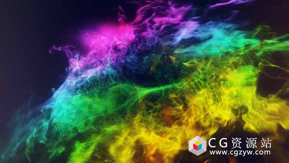 AE模板-超炫多彩粒子宇宙空间旋转汇聚Logo展示 Colors Of Circles Logo Reveal