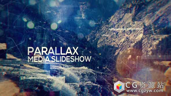 AE模板-商业企业宣传视差幻灯片图片展示开场 Parallax Media