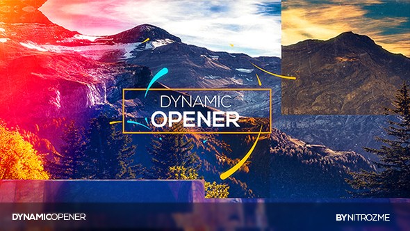 AE模板-企业动态拼贴分割图片开场 Dynamic Opener