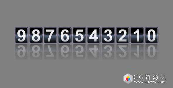 AE模板-数字滚动模拟计数器动画 Analog Counter