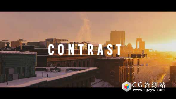 AE模板-企业动态节奏感文字标题图片展示片头 Rhythmic Opener