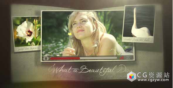 AE模板-翻书相册弹出照片视频展示开场 Photo Pop Out Book 免费下载