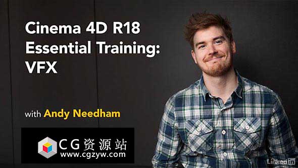跟踪反求摄像机投射特效C4D教程Lynda CINEMA 4D R18 Essential Training: VFX 免费下载
