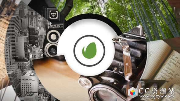 AE模板-标志和照片环形遮罩图片Logo展示 Logo & Photos – V1