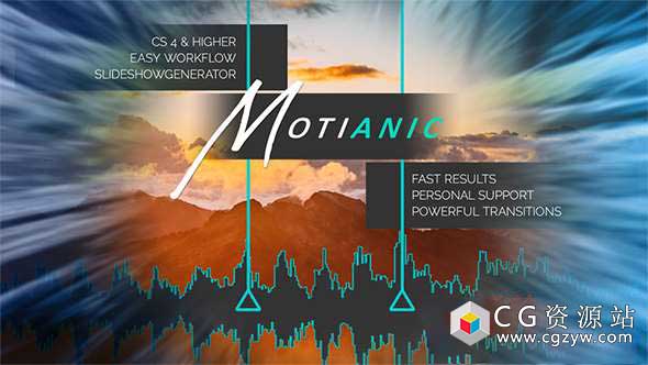 AE脚本-图片视频添加转场幻灯片效果- Motianic – Slideshow Creator