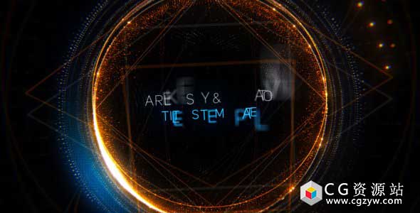 AE模板-3D抽象粒子光线科技感文字电影预告片标题 Geometry Titles Trailer免费下载