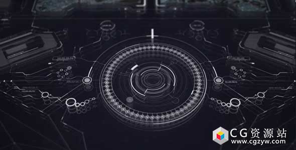 AE模板-240组4KHUD高科技VFX信息图表科幻UI动态元素包