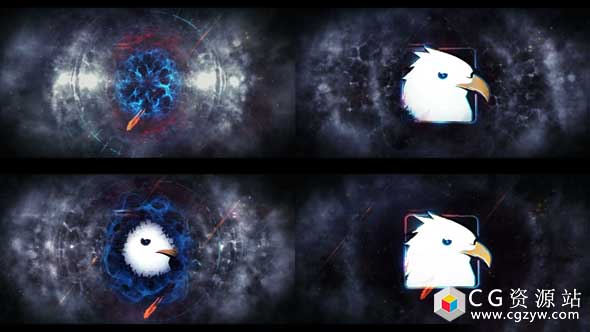 AE模板-黑暗充满活力史诗标志Logo展示 Energetic Epic logo