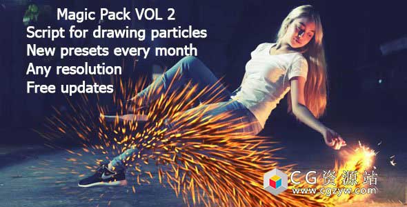 AE模板脚本预设-炫酷粒子路径动画 Particular Presets – Magic Pack II