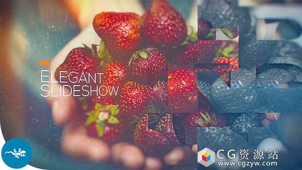 AE模板-优雅幻灯片视差公司图片展示片头 Elegant Slideshow