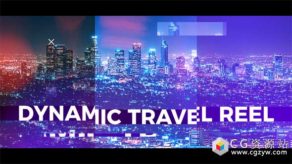 AE模板-现代旅游公司图片视频展示 Dynamic Travel Reel 免费下载