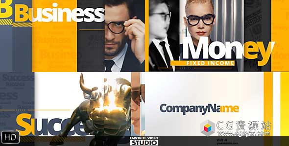 AE模板-多功能广播包时尚栏目片头推拉分屏包装 Multi Functional