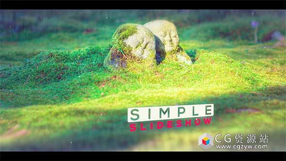 AE模板-简单幻灯片图片展示片头 Simple Slideshow