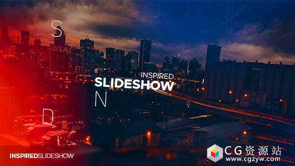 AE模板-优雅史诗画廊介绍视差图片切换片头 Inspired Slideshow