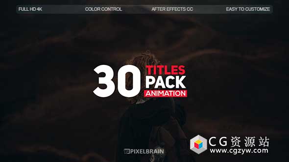 AE模板-30组创意文字标题动画 Creative Titles