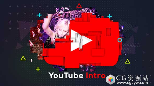 AE模板-游戏社交媒体网络视频宣传包装 Quick YouTube Intro