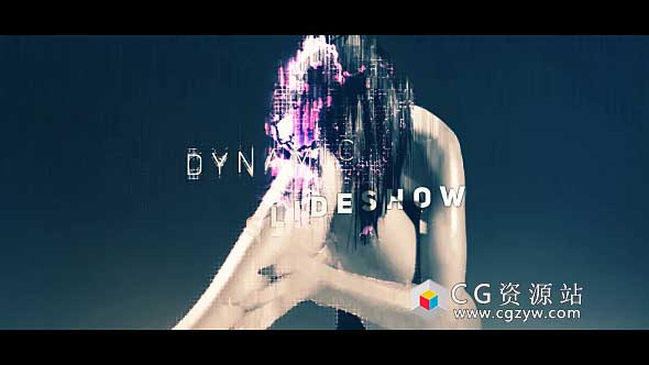 AE模板-时尚快速毛刺科幻能量感视频开场 Short Energy Motion Opener