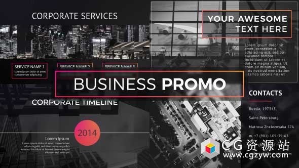 AE模板-企业宣传片商务公司包装Business Promo 免费下载