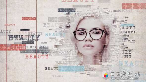 AE模板-简单的单词幻灯片文字图片开场 Simple Words Slideshow